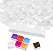 自家製絵の具 ハーフパン 自己流！空のハーフパンに絵の具をキレイに詰める方法＆キャップ